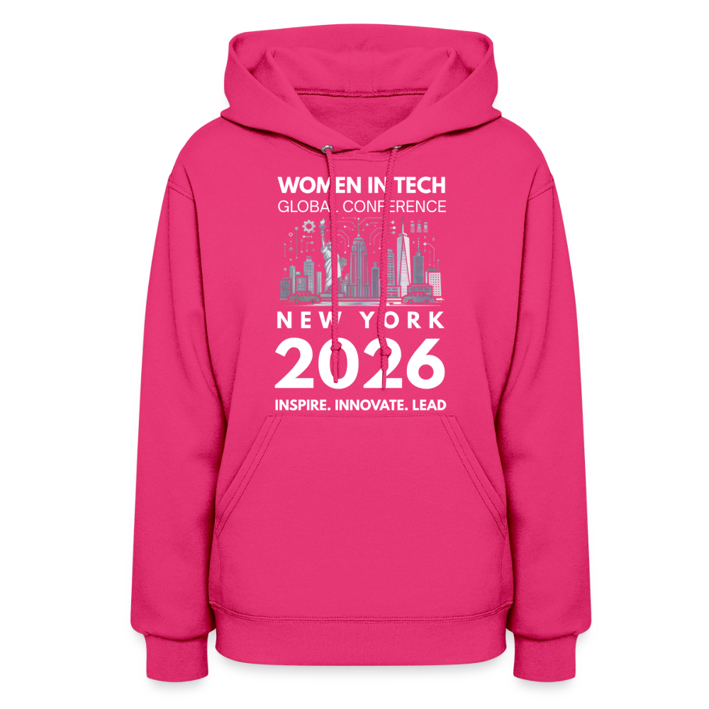 Women's Hoodie -  Women in Tech Global Conference Collection - fuchsia
