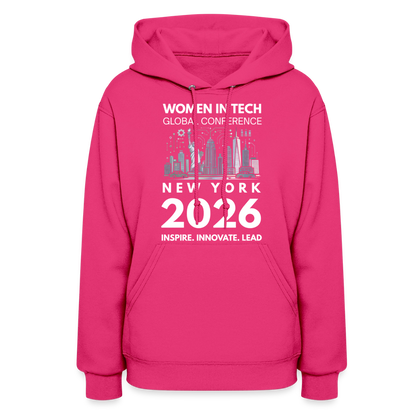 Women's Hoodie -  Women in Tech Global Conference Collection - fuchsia