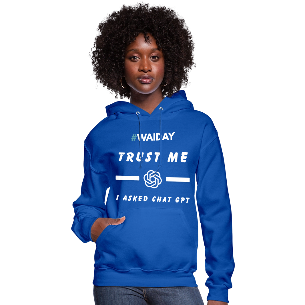 Women's Hoodie - Women In AI Day Edition - royal blue