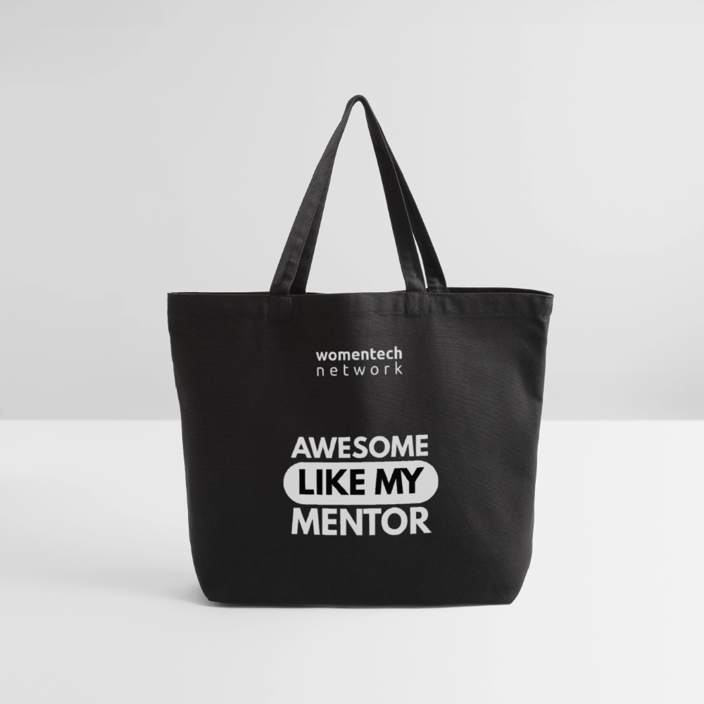 Eco-Friendly Cotton Tote - National Mentoring Day Edition - black