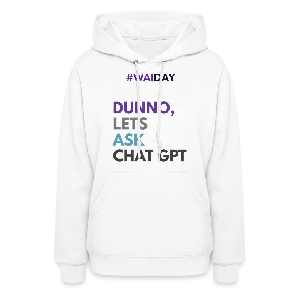 Women's Hoodie - Women In AI Day Edition - white