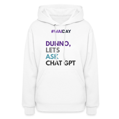 Women's Hoodie - Women In AI Day Edition - white