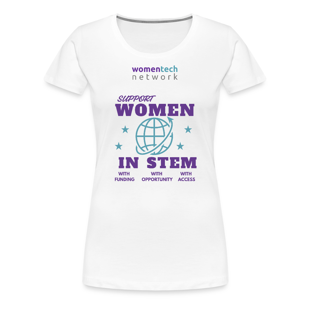 Women’s Premium T-Shirt - STEM Day Edition - white