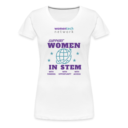 Women’s Premium T-Shirt - STEM Day Edition - white