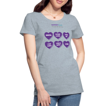 Women’s Premium T-Shirt - STEM Day Edition - heather ice blue