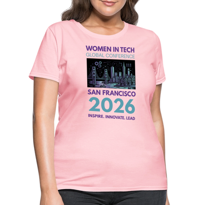 Women's T-Shirt - Women in Tech Global Conference Collection - pink