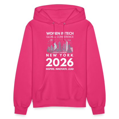 Women's Hoodie -  Women in Tech Global Conference Collection - fuchsia