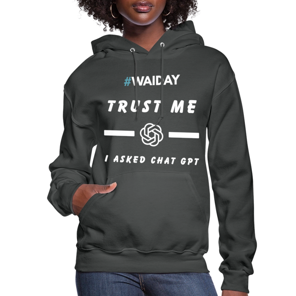 Women's Hoodie - Women In AI Day Edition - asphalt