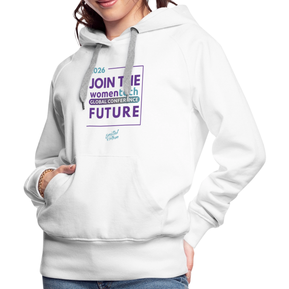 Women’s Premium Hoodie - Women in Tech Global Conference Collection - white