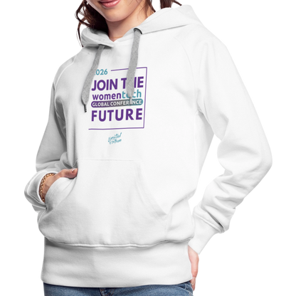 Women’s Premium Hoodie - Women in Tech Global Conference Collection - white