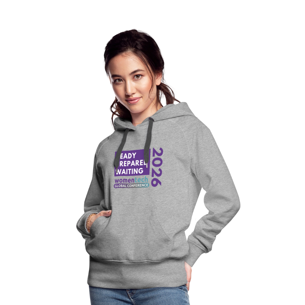 Women’s Premium Hoodie - Women in Tech Global Conference Collection - heather grey