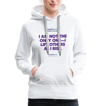 Women’s Premium Hoodie - I Lift Others as I Rise - white