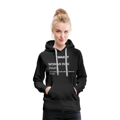 Women’s Premium Hoodie - Women In AI Day Edition - black