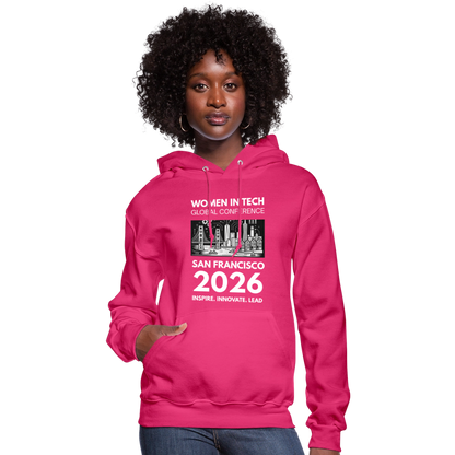 Women's Hoodie - Women in Tech Global Conference Collection - fuchsia
