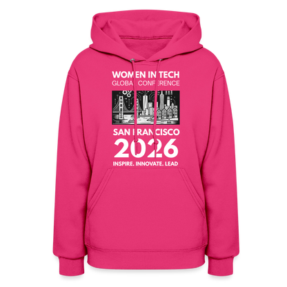 Women's Hoodie - Women in Tech Global Conference Collection - fuchsia