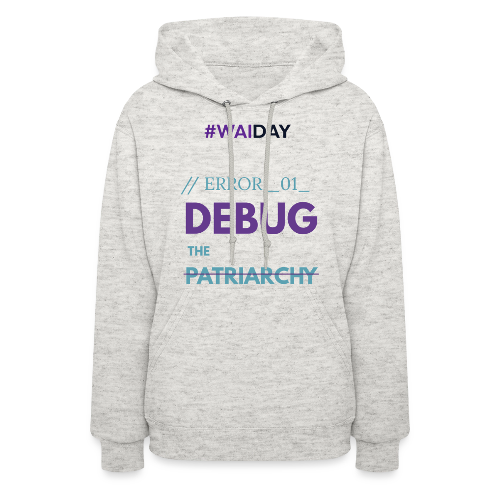 Women's Hoodie - Women In AI Day Edition - heather oatmeal