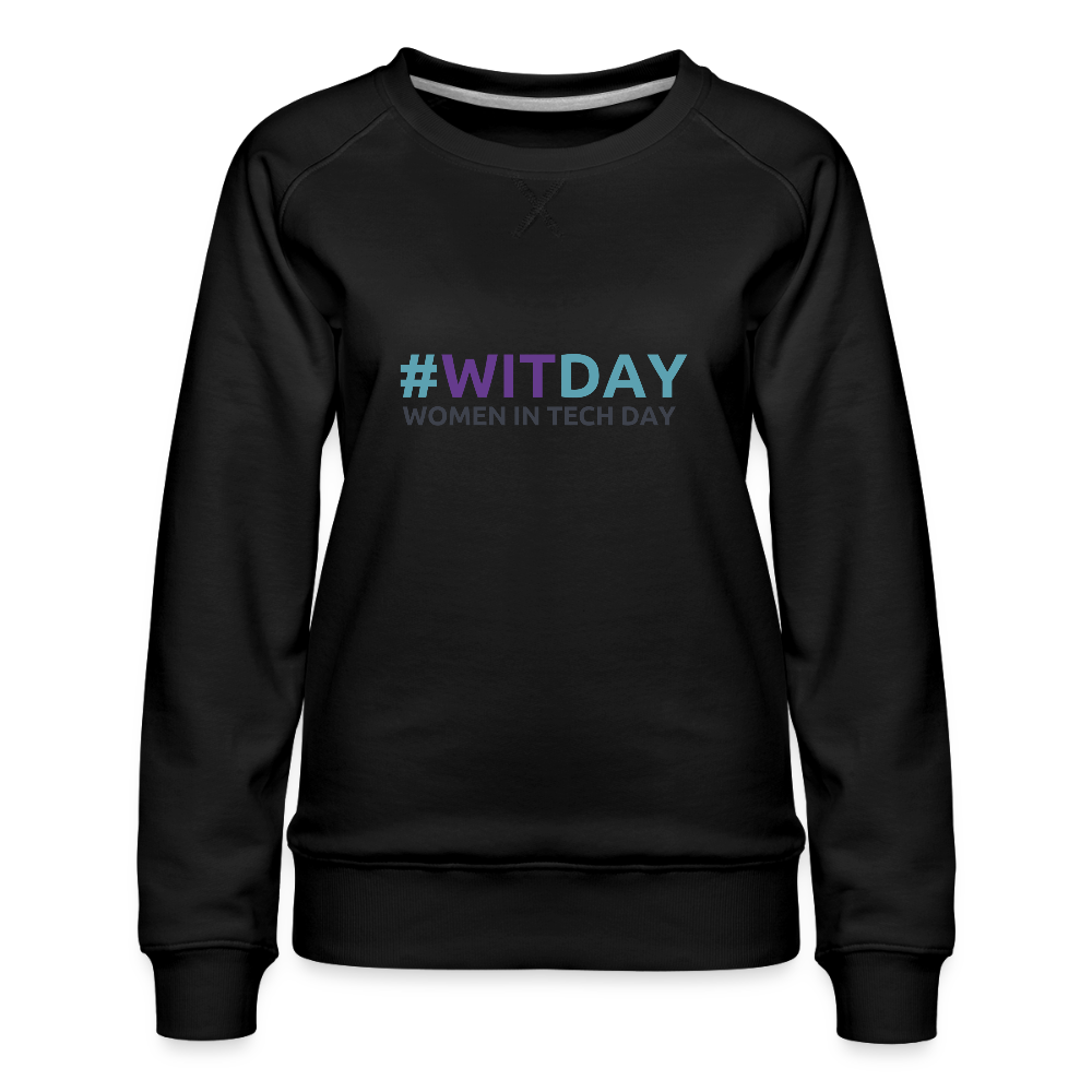 Women’s Premium Sweatshirt - #WITDAY - black