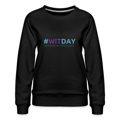 Women’s Premium Sweatshirt - #WITDAY - black