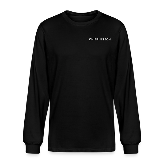 Chief in Tech Unisex Organic Long Sleeve T-Shirt - black