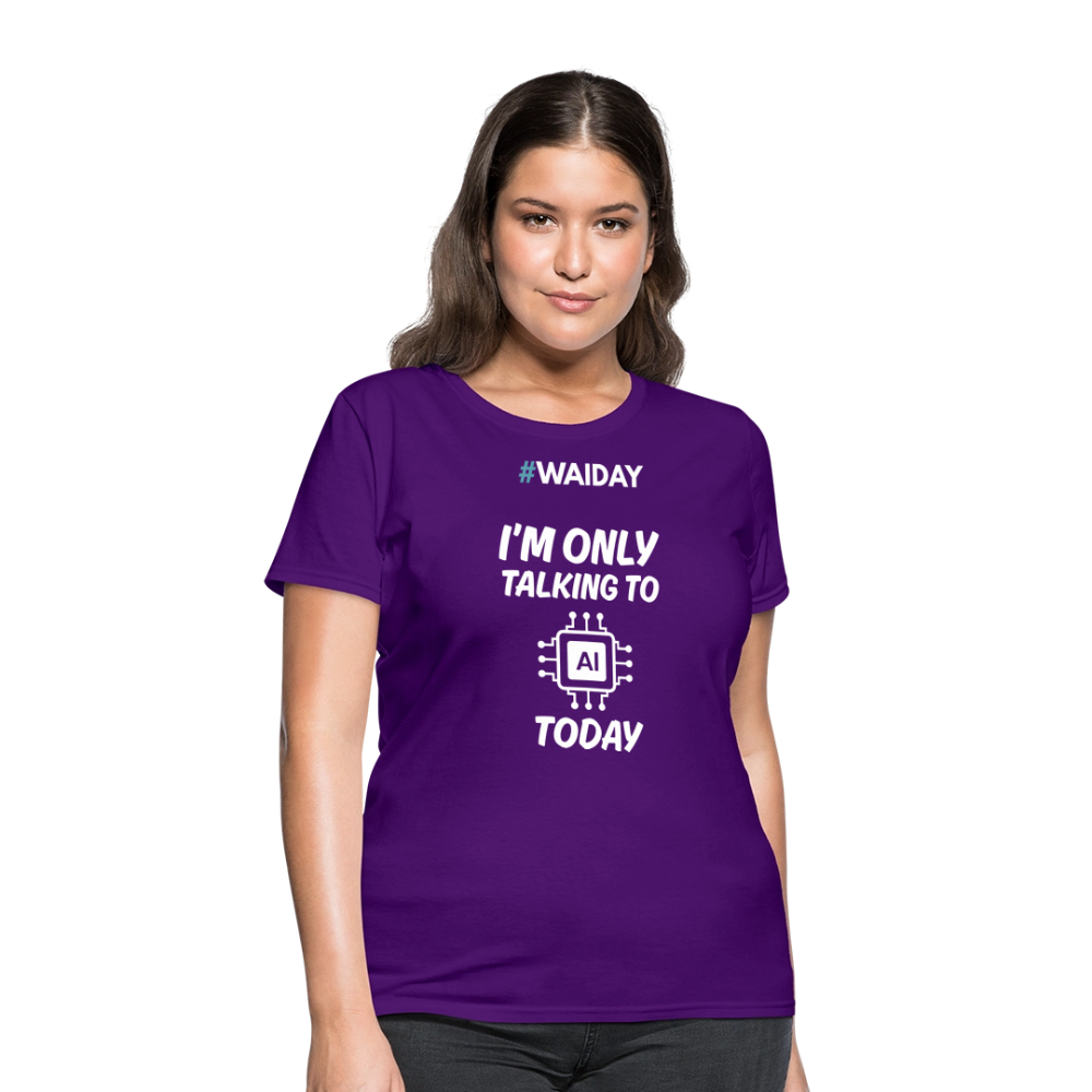 Women's T-Shirt - Women In AI Day Edition - purple