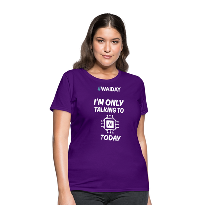 Women's T-Shirt - Women In AI Day Edition - purple