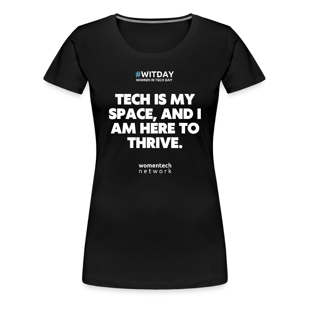 Women’s Premium T-Shirt - Tech is my space - black