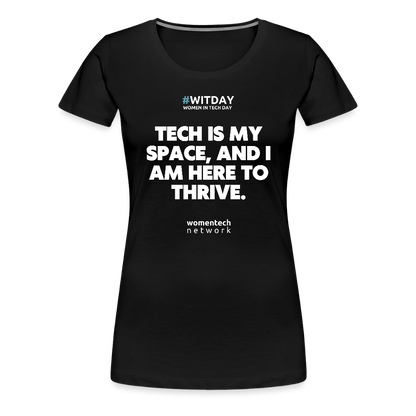 Women’s Premium T-Shirt - Tech is my space - black