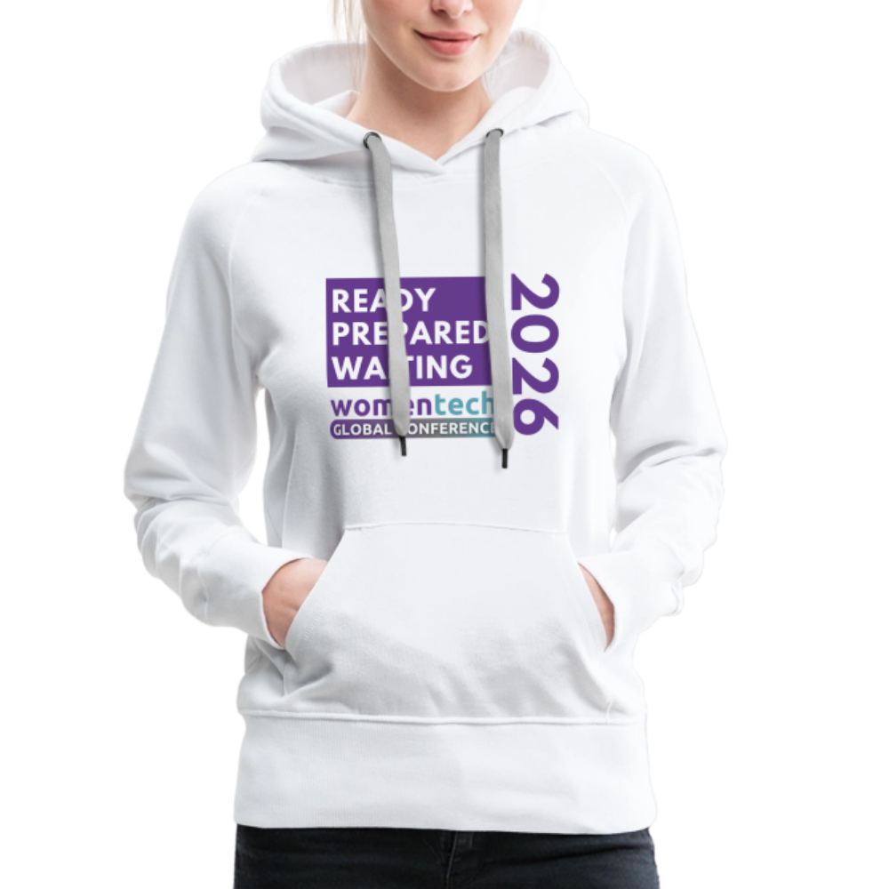 Women’s Premium Hoodie - Women in Tech Global Conference Collection - white