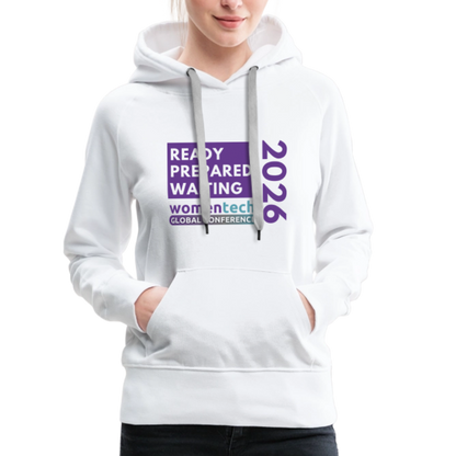 Women’s Premium Hoodie - Women in Tech Global Conference Collection - white