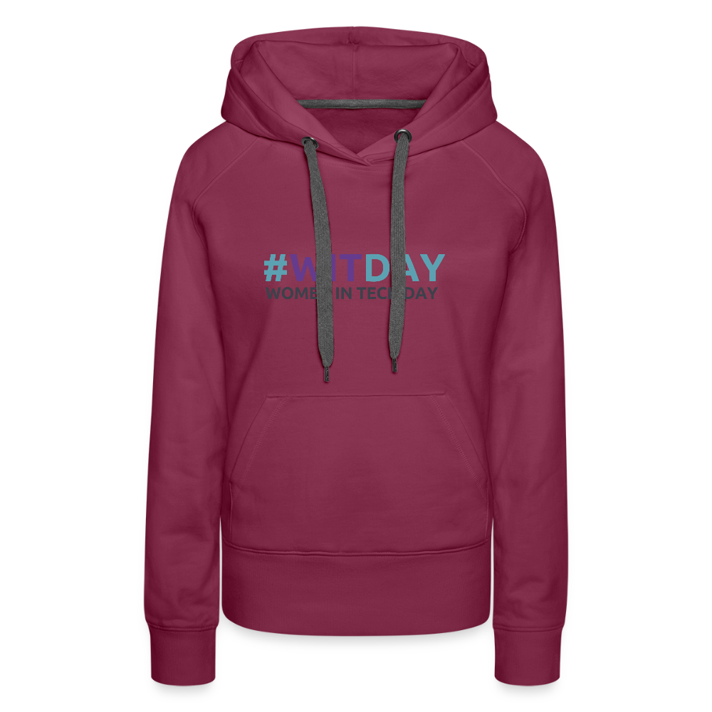 Women’s Premium Hoodie - Women in Tech Day - burgundy