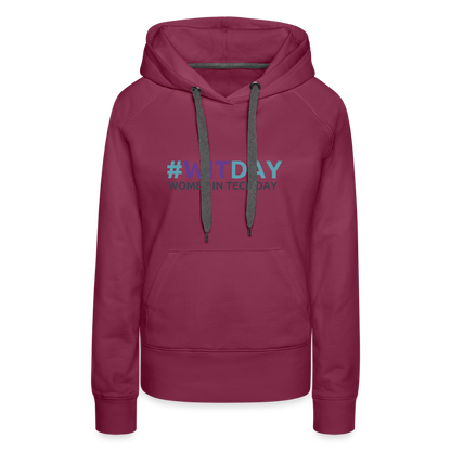 Women’s Premium Hoodie - Women in Tech Day - burgundy