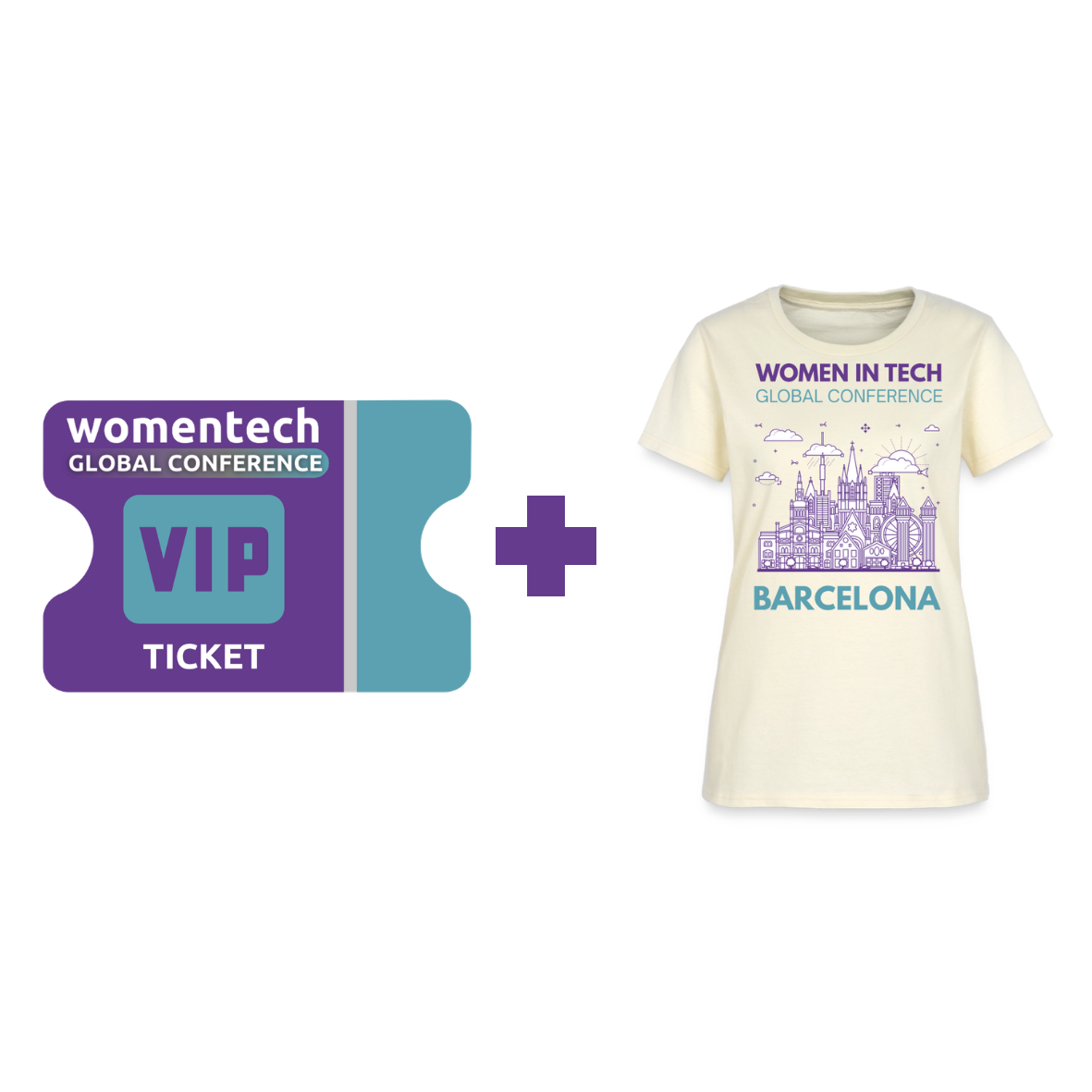 Global Conference VIP Ticket + Women's T-Shirt (Barcelona)